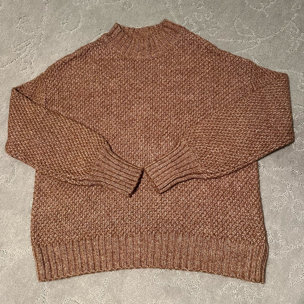 RVCA Brown Cowl Neck Sweater